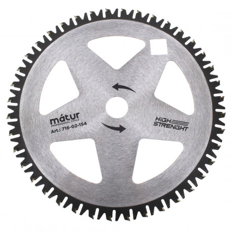 Нож для триммера 255 х 25,4 х 40, wheel design, MATUR